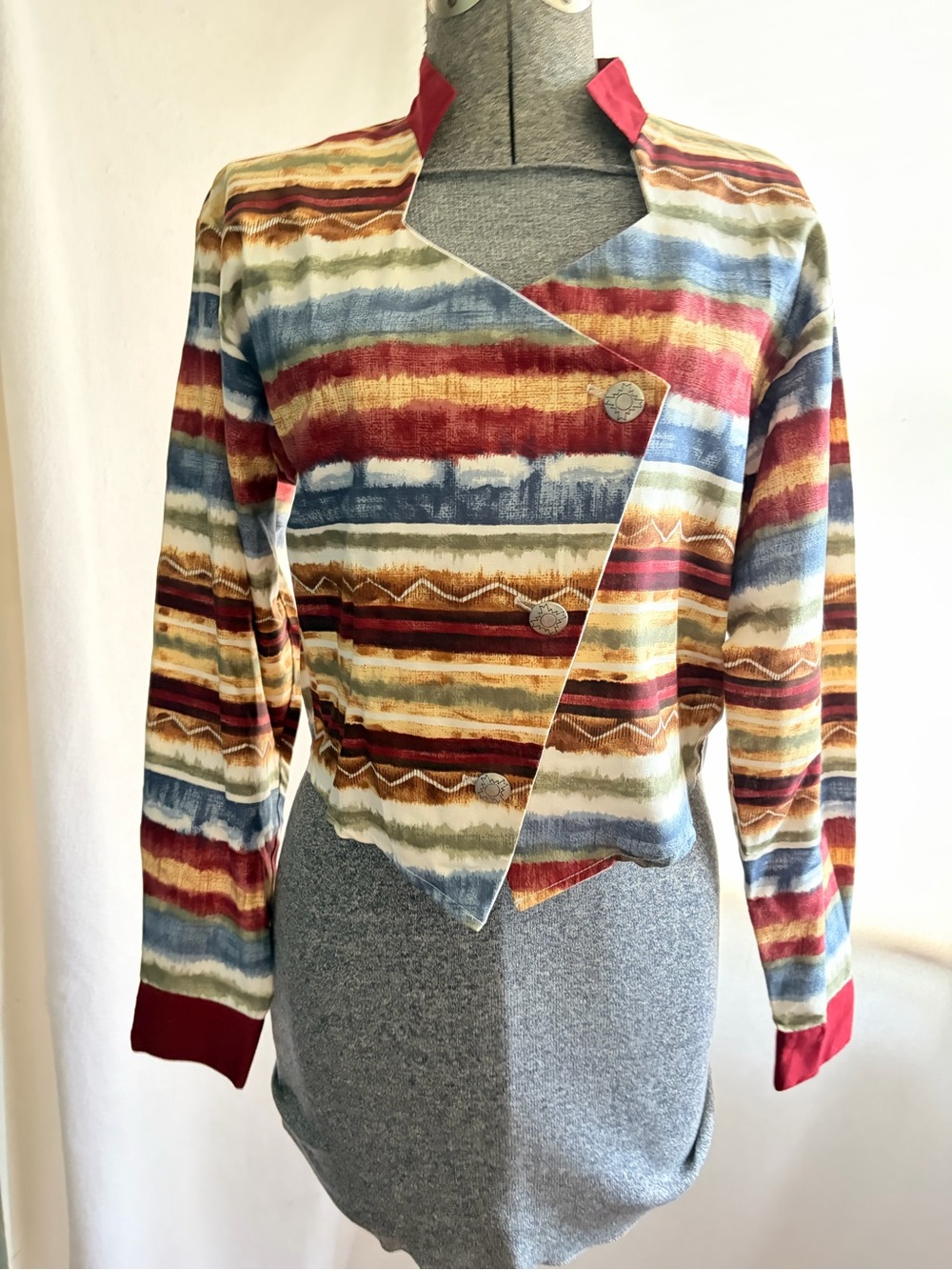 Vtg Banjo NOS sample cropped southwestern top
